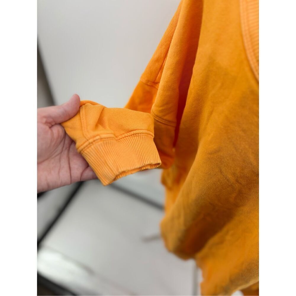 Aerie yellow orange women’s sweatshirt size medium 100% cotton - Picture 7 of 12